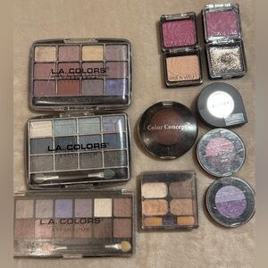 L.A. Colors Eyeshadow Palette - Purple, Brown, and Gray Collection